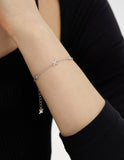 Nova Silver (W) Pave Station Bracelet