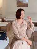 Giella Diagonal Button Flare One Piece