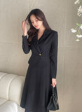 Knops Tailored Collar Flare One Piece