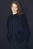 [2-WAY] Java Pattern Zip-Up Knit