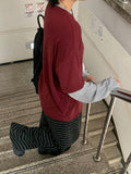 Tendren Stripe Banding Wide Pants