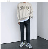 Deep regular denim pants