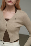 Daily Crop Two Button Cardigan