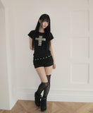 Kuon Metallic Short Sleeve T-shirt
