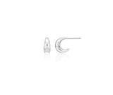 H Edition (W) Cream Hoop Earrings