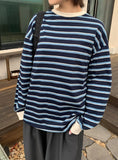 Tokumo Stripe Over Long Sleeve Tee
