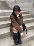 Dumb Suede Blouson Jacket