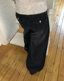 Begilli Washing Brushed Denim Wide Pants