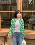 Recoach Round Stripe Cardigan