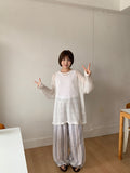 Hoch Summer Stripe Wrap Skirt Pants