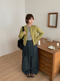 Kurendi Color Round Knit Cardigan