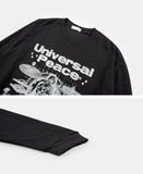 Universal peace printing long sleeve