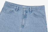 Lantic Semi-Wide Denim Pants