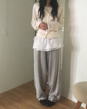 [Fake Layered] Lipti Dot Layered Cardigan T-shirt