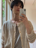 Ropi Punched Linen Knit Cardigan
