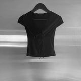 Clia Lace V-neck Tee