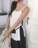 Kurin Frill Shirring Layered Slit Sleeveless One Piece