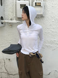 SNAP BUTTON HOOD T
