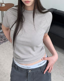 Sedon slim ribbed t-shirt