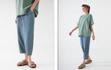public banding wide denim pants