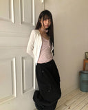 Rotan Lovely Ribbon Shirring Sleeveless Top