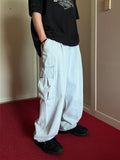 Ice Washed Cargo Denim