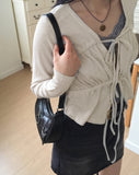 Tapa Leather Ring Hobo Shoulder Bag