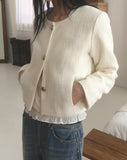 Beche silver button tweed jacket