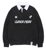 SPORTY GRAR Collar Sweatshirt