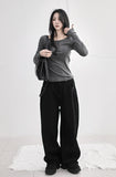 Utility loop wide pants