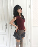 Reya Halter Short Sleeve T-shirt