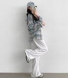 Today Check Loose Fit Long Sleeve Shirt