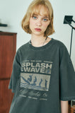 SPLASH WAVE Pigment Short Sleeve T-shirt