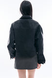 Boyle minimal leather jacket