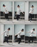 low key banding cool balloon pants