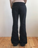 [MADE] Jahu Studded Shirring Bootcut Cotton Long Pants