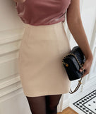 Miato brushed H-line skirt