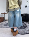 Arpa Damaged Bermuda Denim Pants