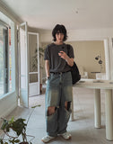 Recluse Funky Damage Balloon Denim Pants