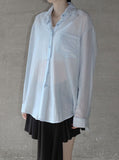 Backslit Striped Overfit Shirt