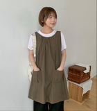 Rikelt Cargo Midi Suspender One Piece