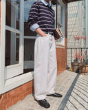 Fate Semi-Wide Cotton Pants