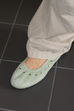 STUD SUEDE BALLET FLAT