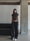 [U-BASIC] Jelly Ribbed Slim Short Polar Short Sleeve
