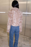 poodle crop fur jacket