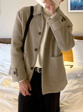 Loen half wool coat