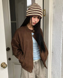 Brock Suede Two-Way Blouson Jacket