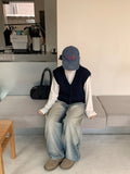 Prep cable crop knit vest
