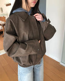Jeran Overfit Suede Jacket