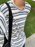 Linen stripe knit